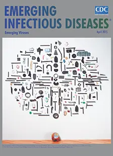 Cover of Infectious Diseases, Emerging Viruses, featuring artwork by Pam Longobardi