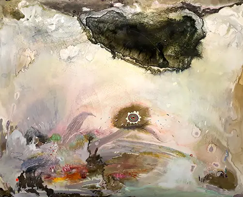 The Eye of Time, artwork by Pam Longobardi, 2021.