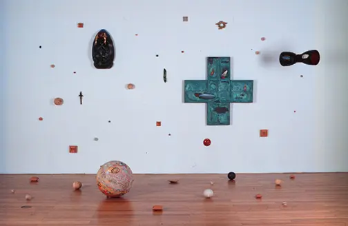 Installations by evironmental artist Pam Longobardi